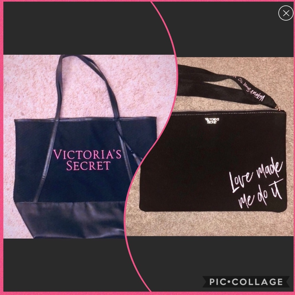 VS Set of Tote & Makeup Bags